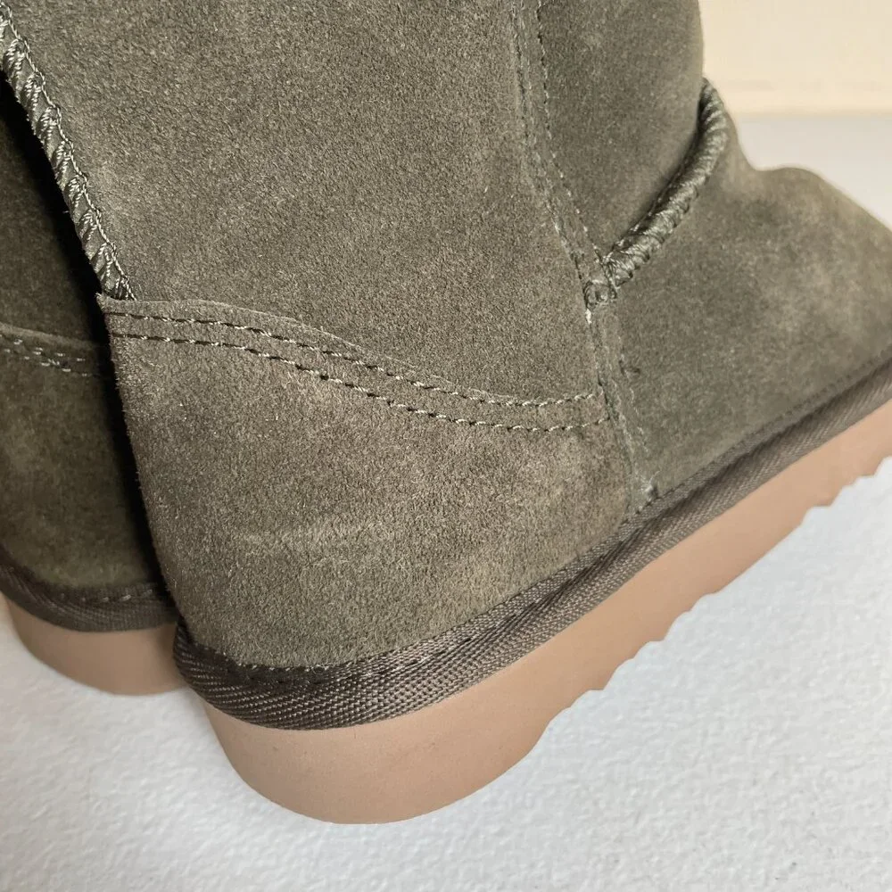 Macy's Style & Co Suede Leather Faux Fur Lined Boots Size 5